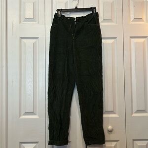 Vintage Liz Claiborne Petite Green Corduroy Pants